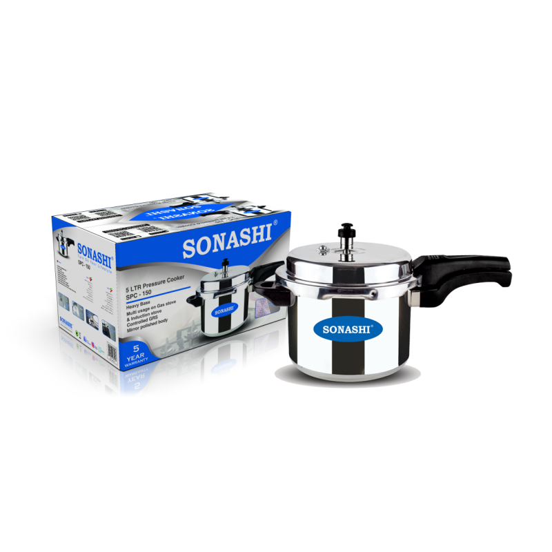 SONASHI 5Litrs Pressure Cooker, Silver (SPC-150)