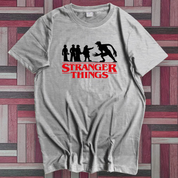 Generic Stranger Things, Upside Down T-shirt World  Grey
