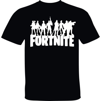 Munrocart Graphic Printed T-Shirt for Kids |fortnite Tshirt for Kids | Half Sleeve T-Shirt | 100% Cotton T-Shirt | fortnite Tshirt for Boys Black