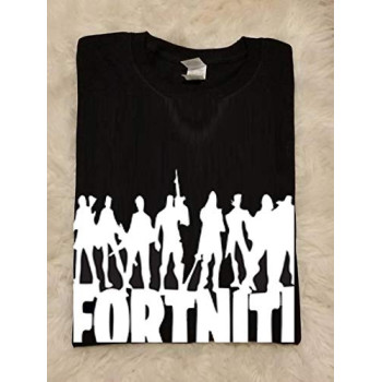 Munrocart Graphic Printed T-Shirt for Kids |fortnite Tshirt for Kids | Half Sleeve T-Shirt | 100% Cotton T-Shirt | fortnite Tshirt for Boys Black