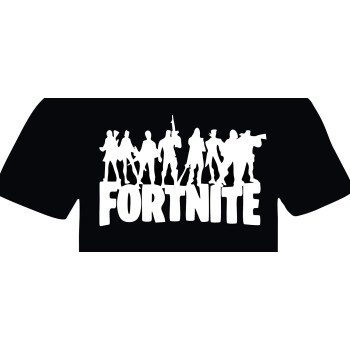 Munrocart Graphic Printed T-Shirt for Kids |fortnite Tshirt for Kids | Half Sleeve T-Shirt | 100% Cotton T-Shirt | fortnite Tshirt for Boys Black