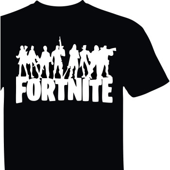 Munrocart Graphic Printed T-Shirt for Kids |fortnite Tshirt for Kids | Half Sleeve T-Shirt | 100% Cotton T-Shirt | fortnite Tshirt for Boys Black