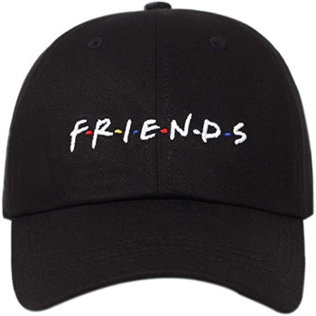 Magic Store Boy's & Girl's Friend Letter Embroidered Hip Hop Cool Hats Adjustable Baseball Cap (Black) Black