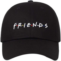 Magic Store Boy's & Girl's Friend Letter Embroidered Hip Hop Cool Hats Adjustable Baseball Cap (Black) Black