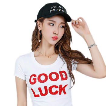 Home Fashion DIY NO New Friends Embroidery Baseball Cap Dad Hat Trending Rare Cap for Men Women Black