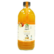 Farm Organic Gluten Free Apple Cider Vinegar Naturally Infused with Ginger & Turmeric - 500 ml