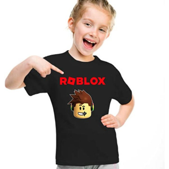 INK KULTURE Kids Unisex t-shirt 'Roblox Gaming' Character, Black