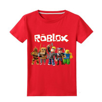 Eocici Kids Unisex Roblox Short Sleeve T-Shirt Top Red