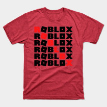 Roblox Game Boys T-Shirt Red Heather