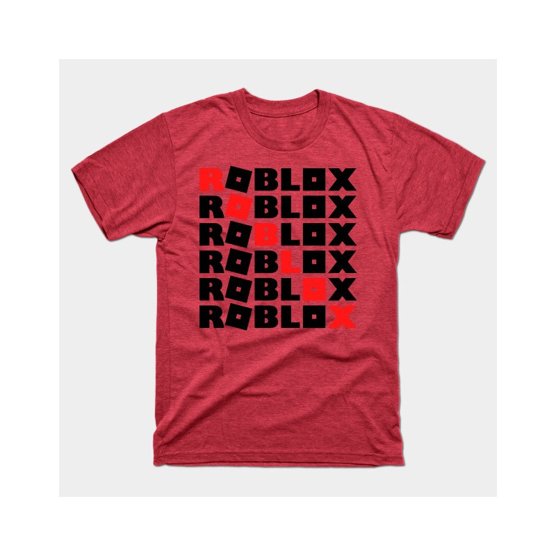 Roblox Game Boys T-Shirt Red Heather