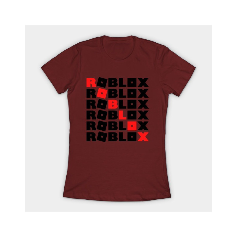 Roblox Game Girls T-Shirt Maroon
