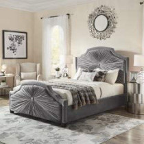 R2R Furniture Shayla Queen Size Bed Standard Bed With Mattress