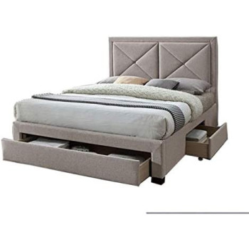 R2R Furniture Serenity Upholstered Design Bed Queen Size