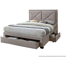 R2R Furniture Serenity Upholstered Design Bed Queen Size