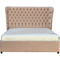 R2R Furniture Silverline Curved Design Bed Frame With Storage