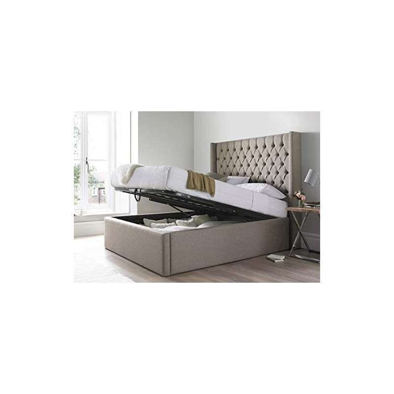 R2R Furniture Skyline Wingback Queen Size Bed