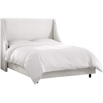 R2R Furniture Snowhite Wingback Bed Queen Size