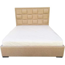 R2R Furniture Square Design Bed-Beige Colour