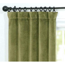 R2R Furniture Suede Green Custom Curtain