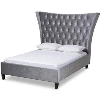 R2R Furniture Tonny King Size Upholstered Standard Bed With Mattress 160X200