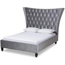 R2R Furniture Tonny King Size Upholstered Standard Bed With Mattress 160X200