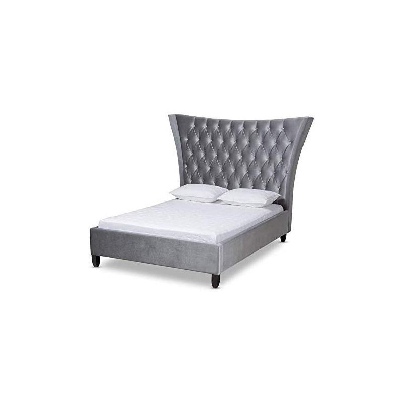 R2R Furniture Tonny King Size Upholstered Standard Bed With Mattress 160X200