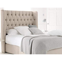 R2R Furniture Tufted Fabric Upholstered Headboard Previous In King Size: 180X200