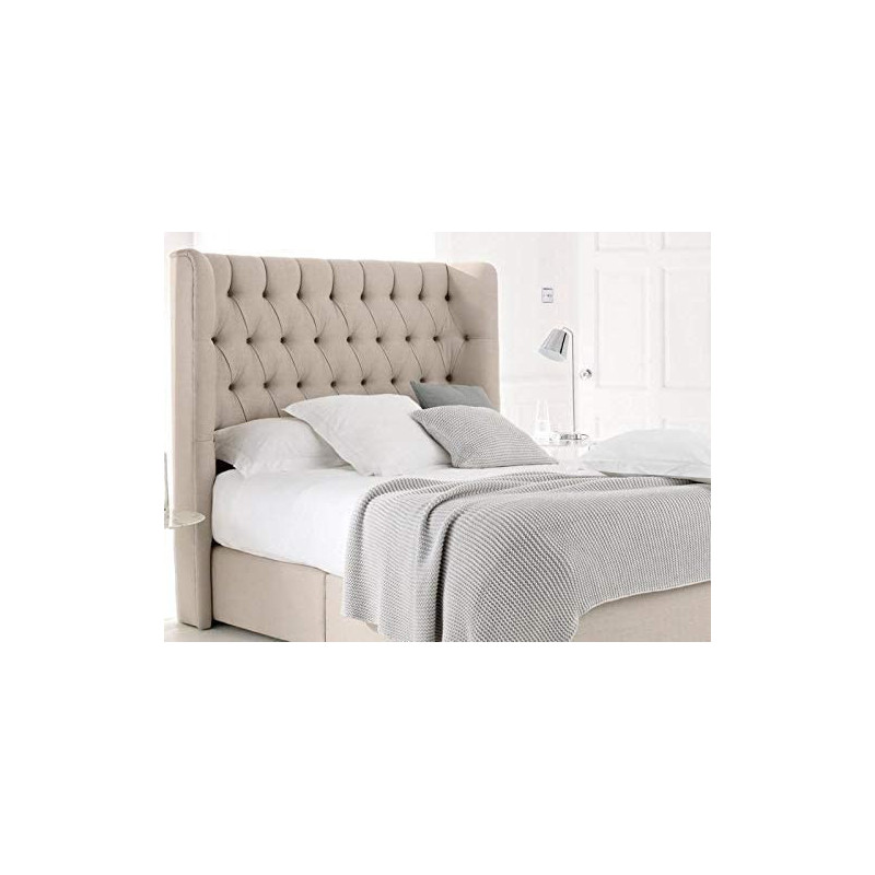 R2R Furniture Tufted Fabric Upholstered Headboard Previous In King Size: 180X200
