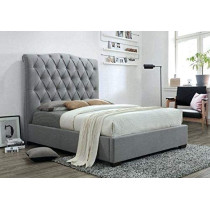R2R Furniture Tufted Headboard Bed Super King Size With Mattress : 200X200
