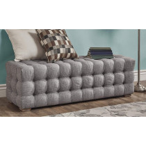 R2R Furniture Tufted Ottoman, Short Or Long Benches