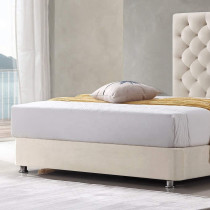 R2R Furniture Upholstered Bed With Luxury Design Bed Frame With Mattress : 180X200 