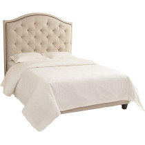 R2R Furniture Vienna Fabric King Size Bed In Beige Fabric With Mattress : 180X200