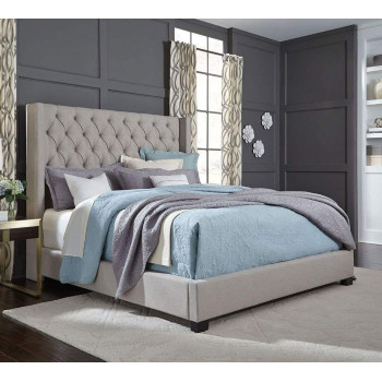 R2R Furniture Westerly Upholstered Bed Standard Furniture With Mattress