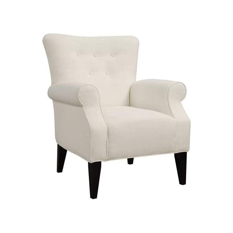 R2R Furniture White Arm Chair