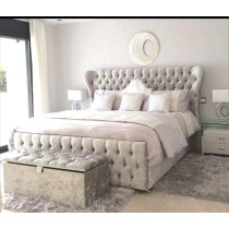 R2R Furniture Wing Back Bed Super King Size 
