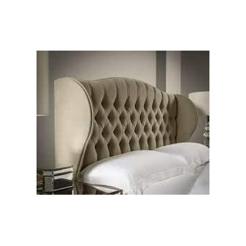 R2R Furniture Winged Chesterfield Headboard Queen Size