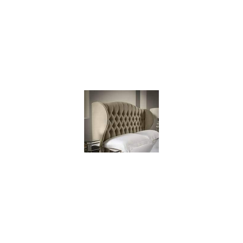 R2R Furniture Winged Chesterfield Headboard Queen Size