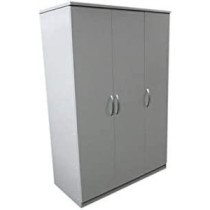 R2R Furniture 3 Door White Cupboard For Good Storage