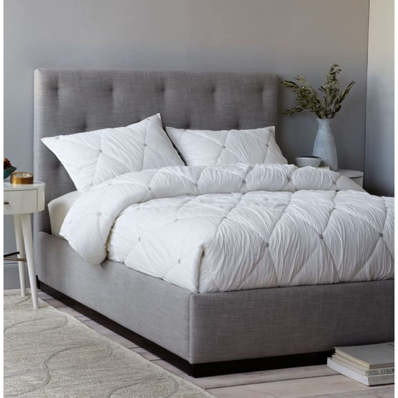 R2R Furniture Aesthetically Simple Classic Bed-King Size (180 CM x 200 CM)-Beige