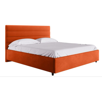 R2R Furniture Alice Red Color King Size Bed With Mattress And Hydraulic Storage -