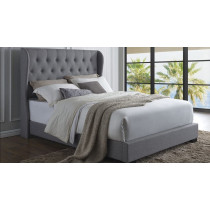 R2R Furniture Beauteous Designer Bed - King Size (180 CM x 200 CM)-Light Blue
