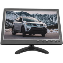 UK PLUS 10 Inch Monitor 1024X600 Display Hd Tft Lcd Screen Support Av Vga Bnc Hdmi Video Input For Cctv Dvd Pc Dvr With Speaker