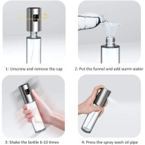 UK PLUS Oil Spray Bottle, Olive Oil Sprayer Spray Bottle Oil Sprayer Oil Sprayer Dispenser Set For Bbq, Cooking, Salad 100Ml