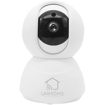 UK PLUS Security Camera For Baby Monitor, Pet Camera W/Motion Detection, 1080P, 2-Way Audio, Night Vision, Works With Alexa & Google Home