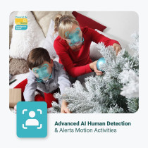 UK PLUS Security Camera For Baby Monitor, Pet Camera W/Motion Detection, 1080P, 2-Way Audio, Night Vision, Works With Alexa & Google Home