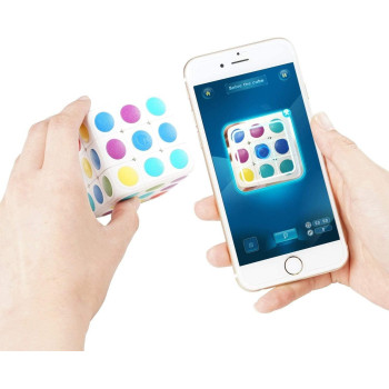 UK PLUS Rubik Cube Toy Incorporated With Ar Technology Cube Tastic 3X3 Puzzle Cube With Free Ios Android App Brain Teaser Toy For Kids