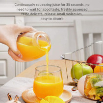 UK PLUS 330Ml Portable Mini Usb Rechargeable Electric Juicer Bottle Cup Fruit Blender Mixer Rabbit Shape Extractor (Blue)