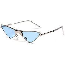 UK PLUS Women Sunglasses, Metal Cat Eye Sunglasses, Uv Protective Mirror Sunglasses, Metal Reflective Sunglasses For Women Ladies