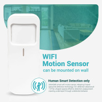 UniHoms Wifi Pir Motion Sensor Works With Amazon Alexa, Google Home Assistant And Siri