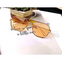 UK PLUS Unisex Vintage Uv Protected Sunglasses For Women(Yellow)